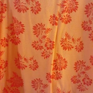 White Stag orange floral shirt, 22/24W